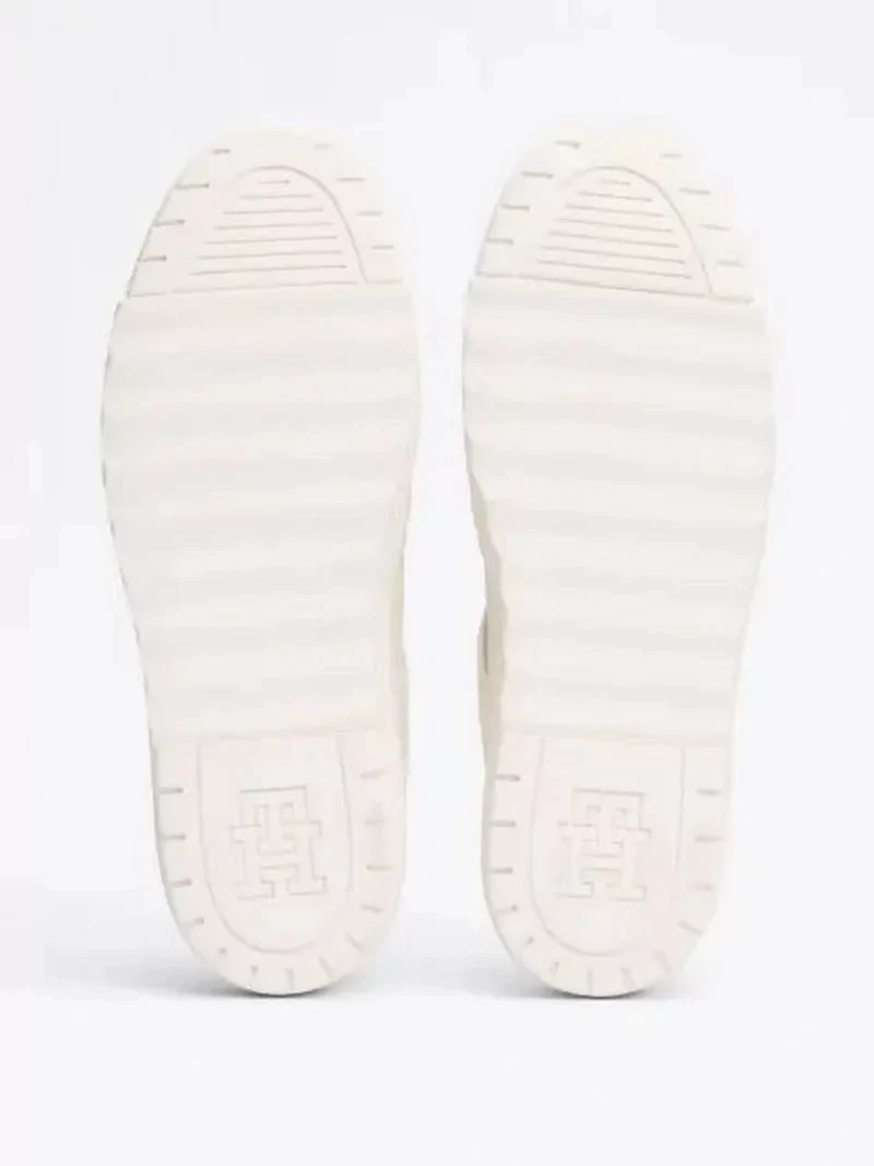 Tommy Hilfiger Deri Renk Bloklu Basketbol  Sneaker