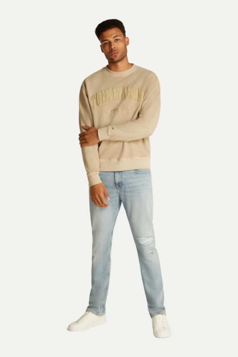 Tommy Hilfiger Erkek Bej Sweatshırt