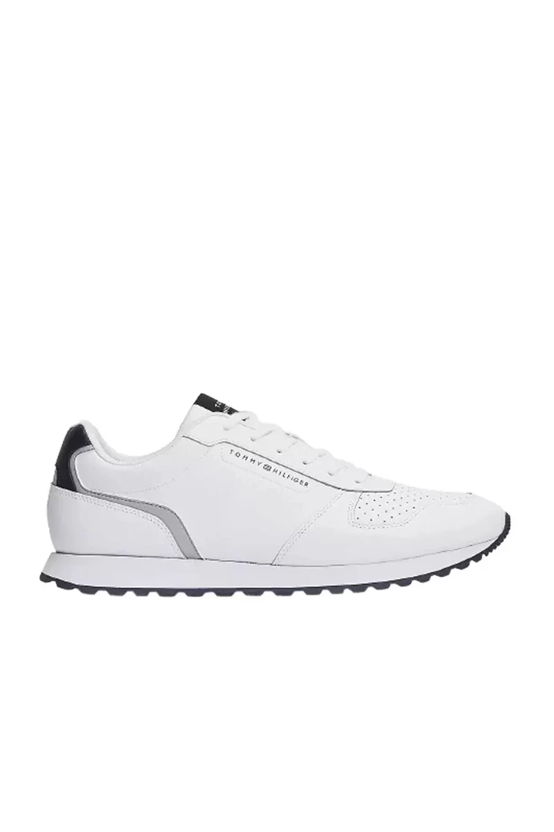 Tommy Hilfiger Erkek Beyaz Essential Leather Sneaker