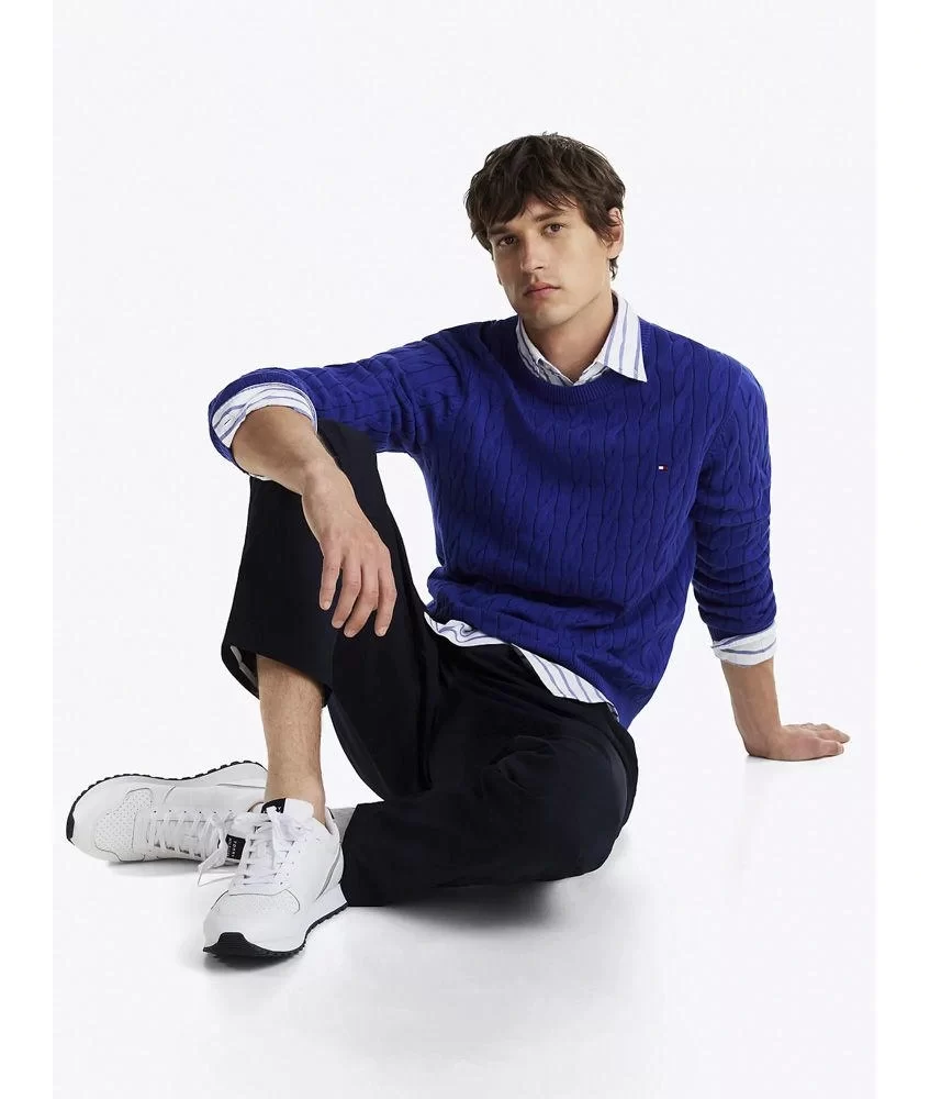 Tommy Hilfiger Erkek Beyaz Essential Leather Sneaker