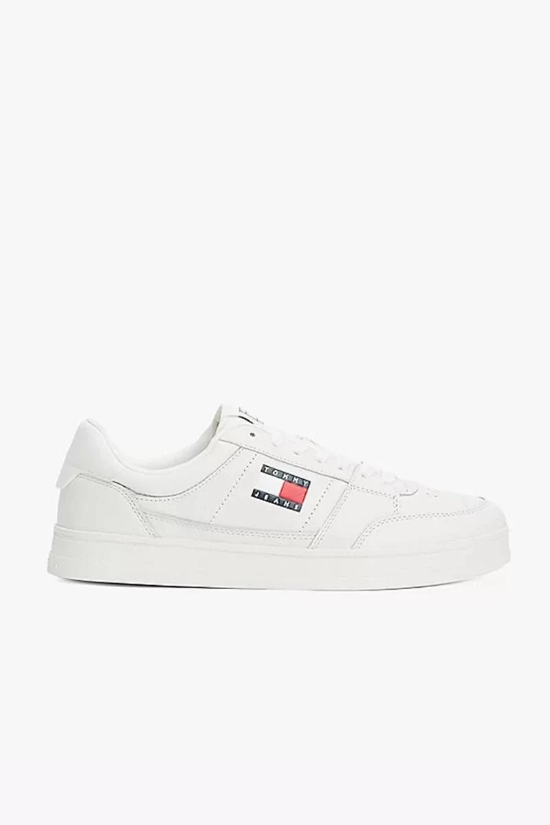 Tommy Hilfiger Erkek Beyaz Greenwich Essential Deri  Sneaker