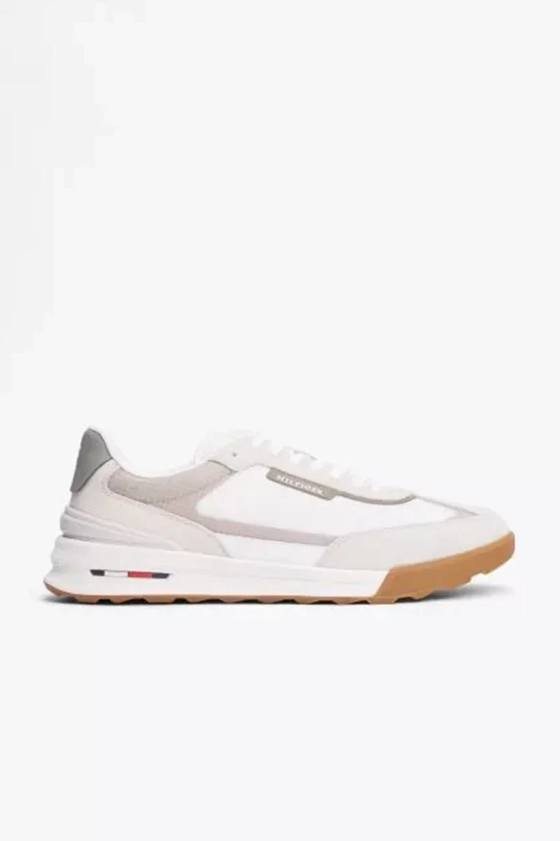 Tommy Hilfiger Erkek Deri Cleat Klasik Spor Sneaker
