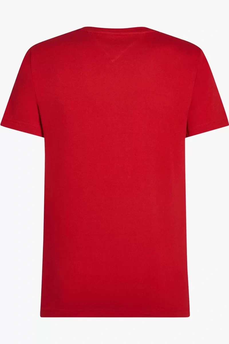 Tommy Hilfiger Erkek Kırmızı Slim Fit T-Shirt