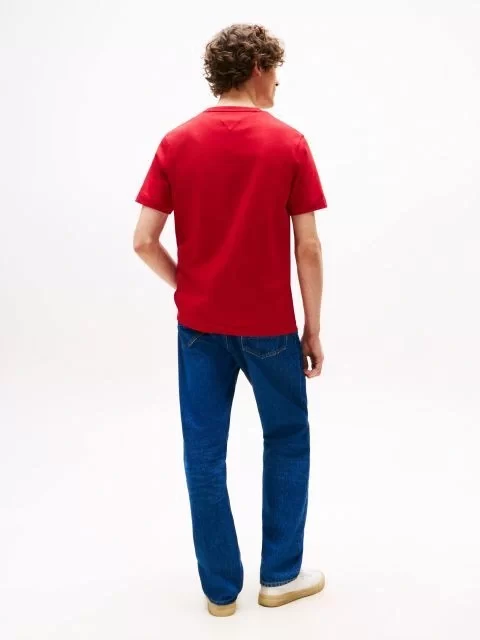 Tommy Hilfiger  Erkek  Kontrast  İşlemeli Monogramlı T-Shirt