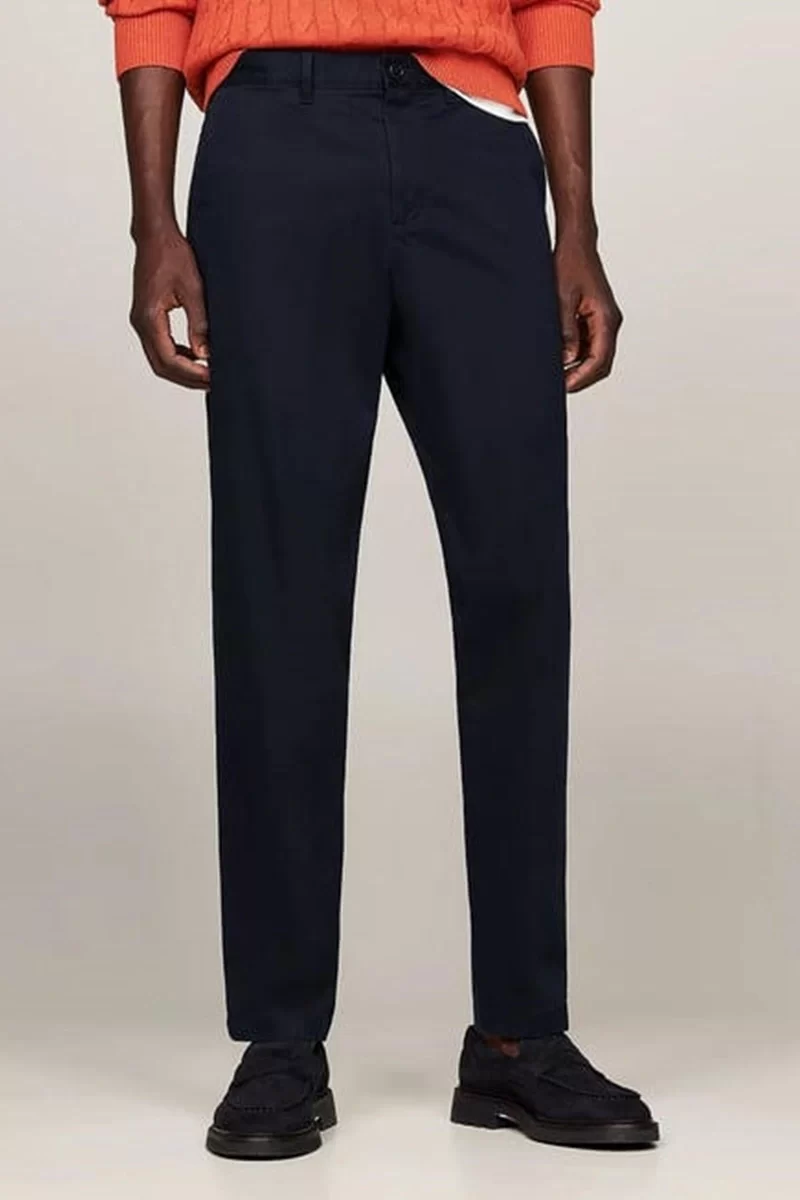 Tommy Hilfiger Erkek Lacivert Rahat Chino Pantolon