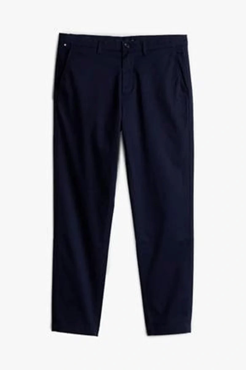 Tommy Hilfiger Erkek Lacivert Rahat Chino Pantolon