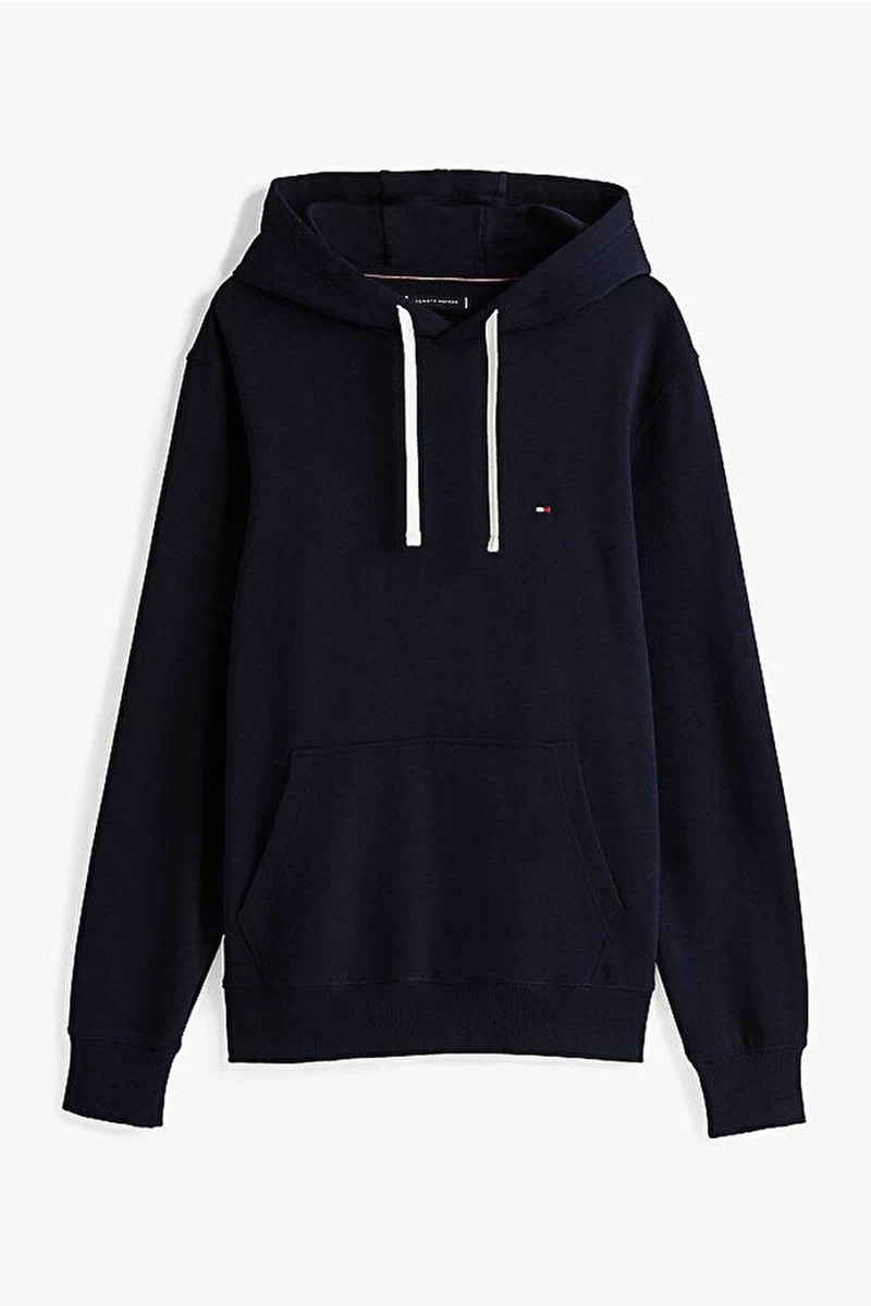 Tommy Hilfiger Erkek Lacivert Günlük Pamuklu Sweatshırt