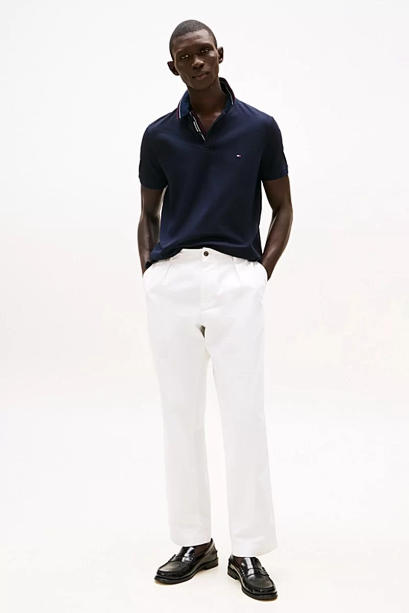 Tommy Hilfiger Erkek  Lacivert  Polo Yaka T-Shirt