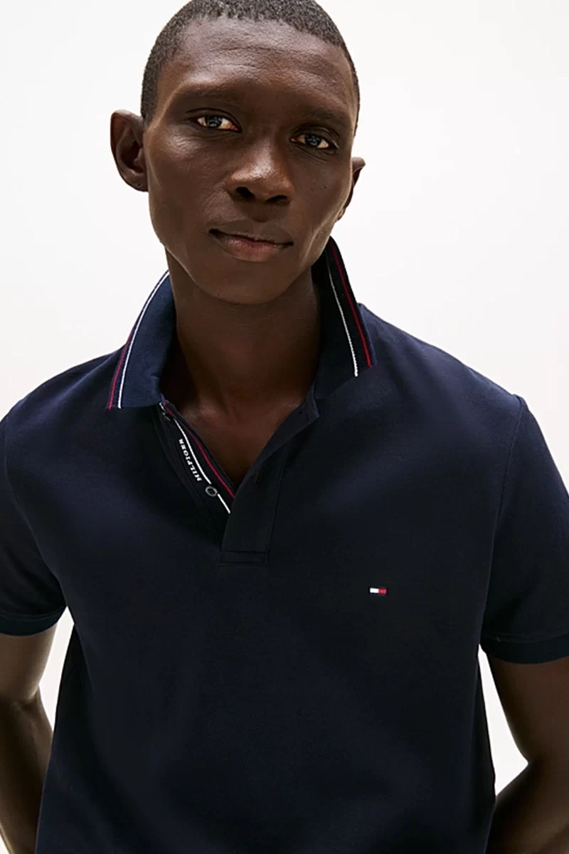 Tommy Hilfiger Erkek  Lacivert  Polo Yaka T-Shirt