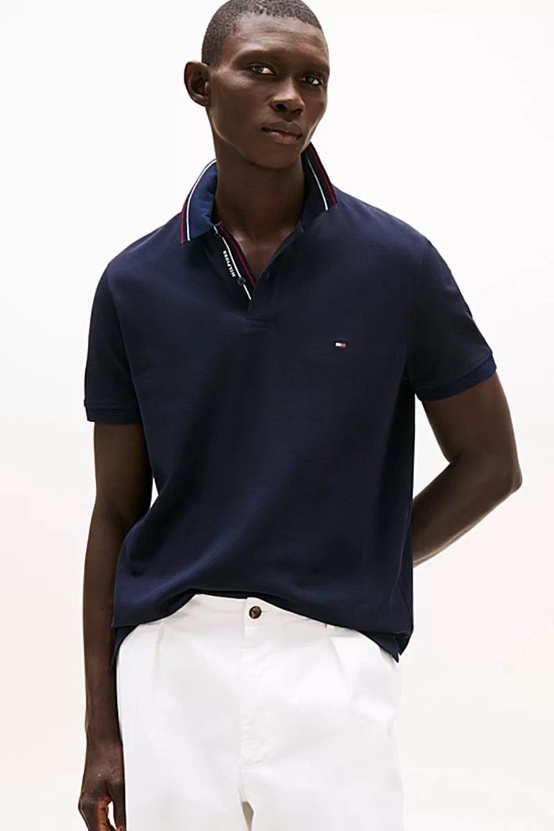 Tommy Hilfiger Erkek  Lacivert  Polo Yaka T-Shirt