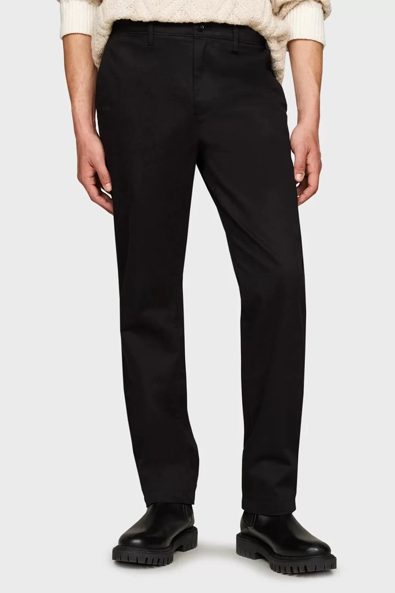 Tommy Hilfiger Erkek Siyah Chıno Pantolon