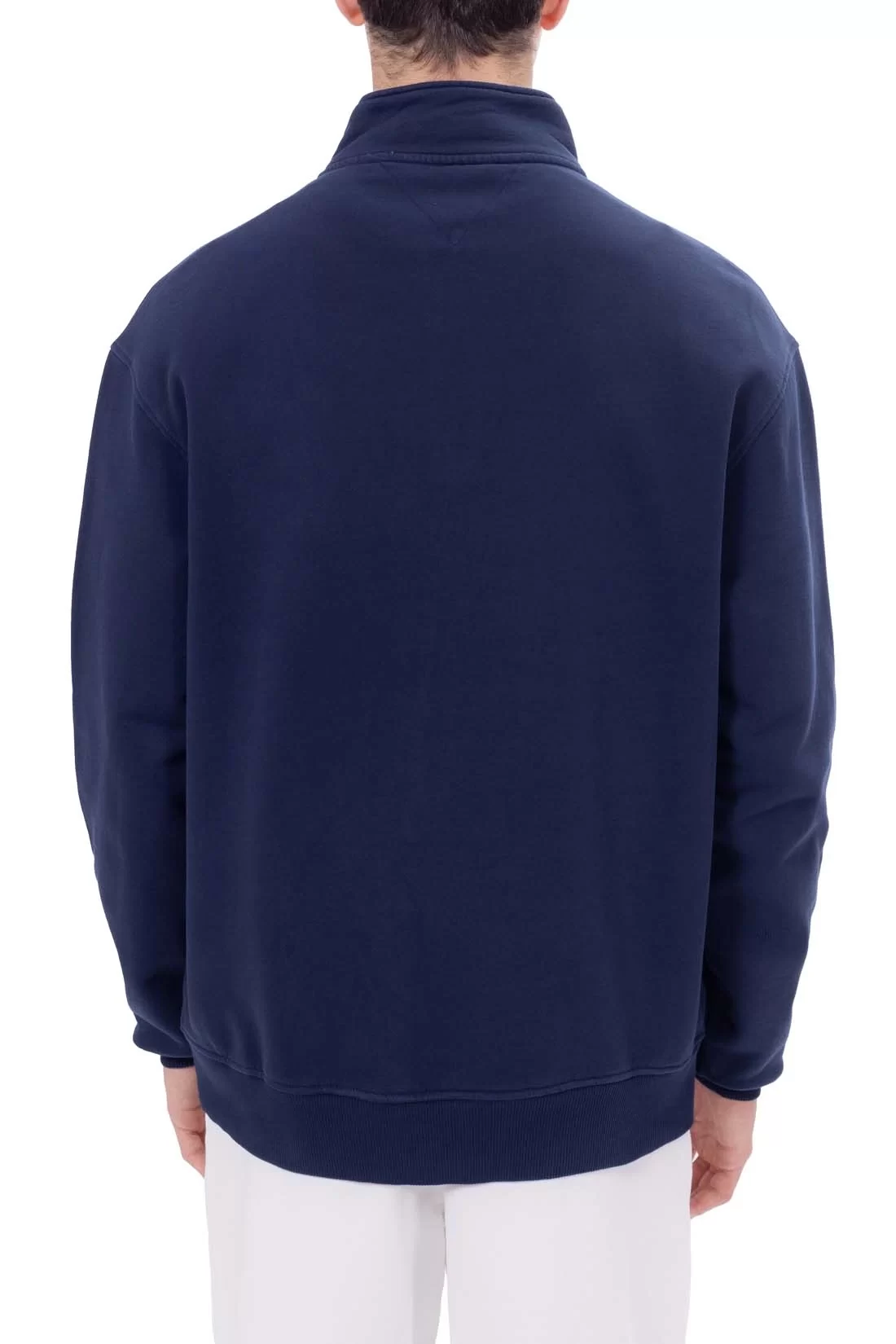 Tommy  Jeans  Erkek Lacivert  Fermuarlı Sweatshirt