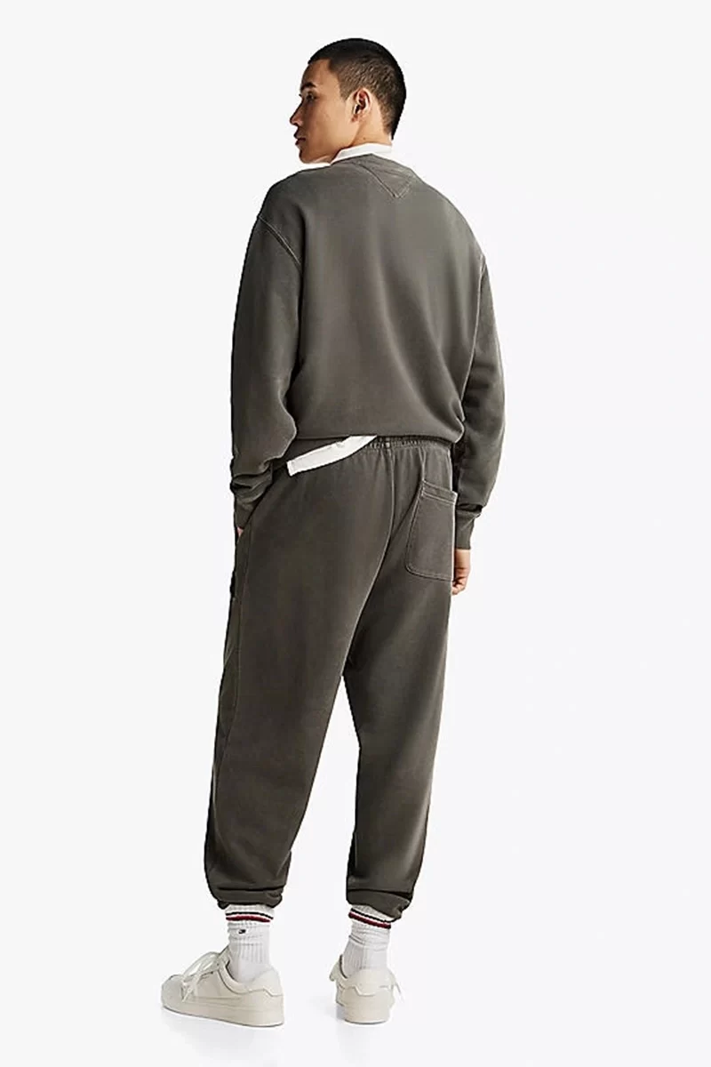 Tommy Jeans Erkek Siyah Rahat Jogger Eşofman Altı