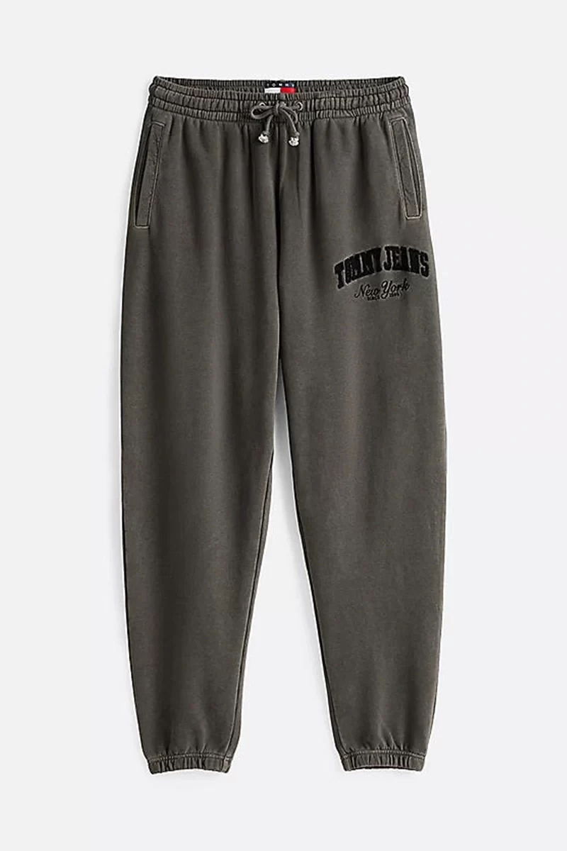 Tommy Jeans Erkek Siyah Rahat Jogger Eşofman Altı