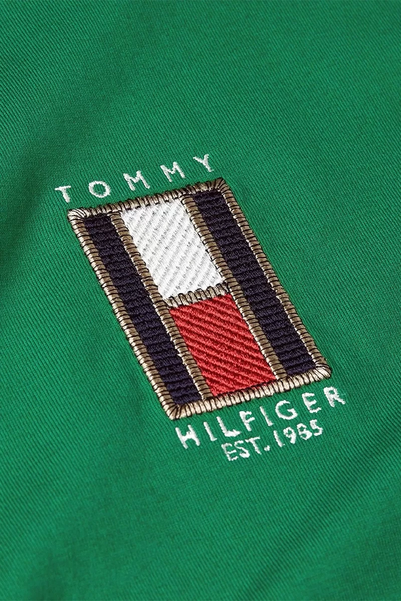 Tommy Hilfiger Erkek Yeşil T-Shirt