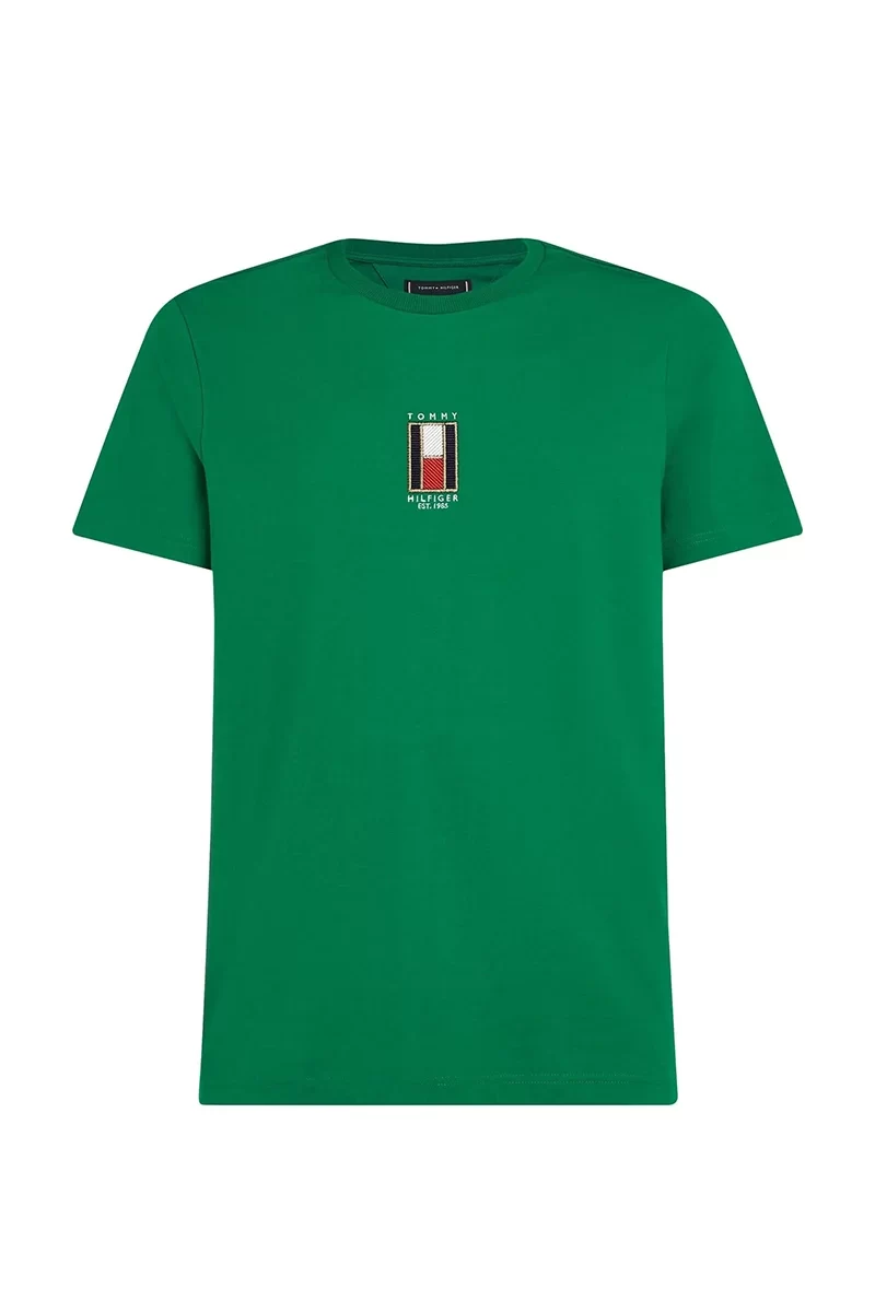 Tommy Hilfiger Erkek Yeşil T-Shirt