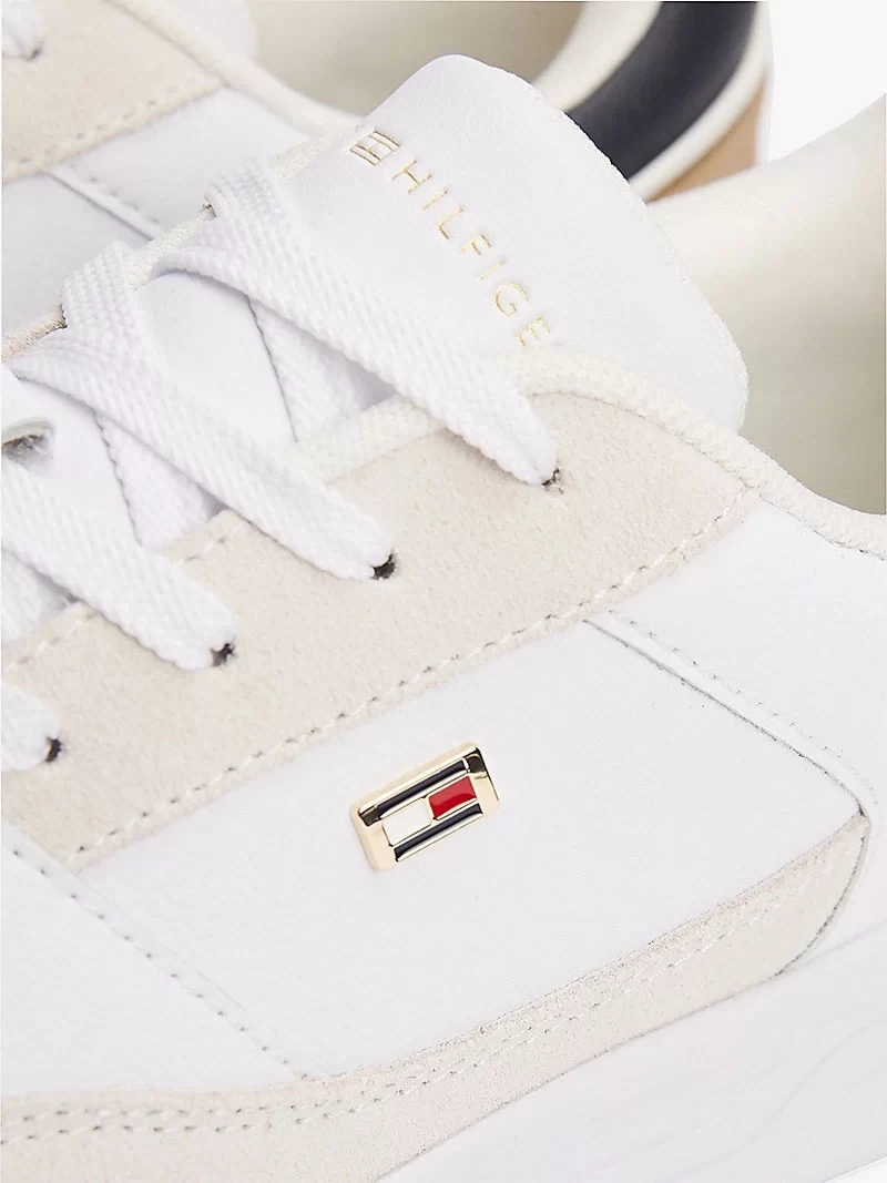 Tommy Hilfiger  Kadın Metalik Logolu  Sneaker