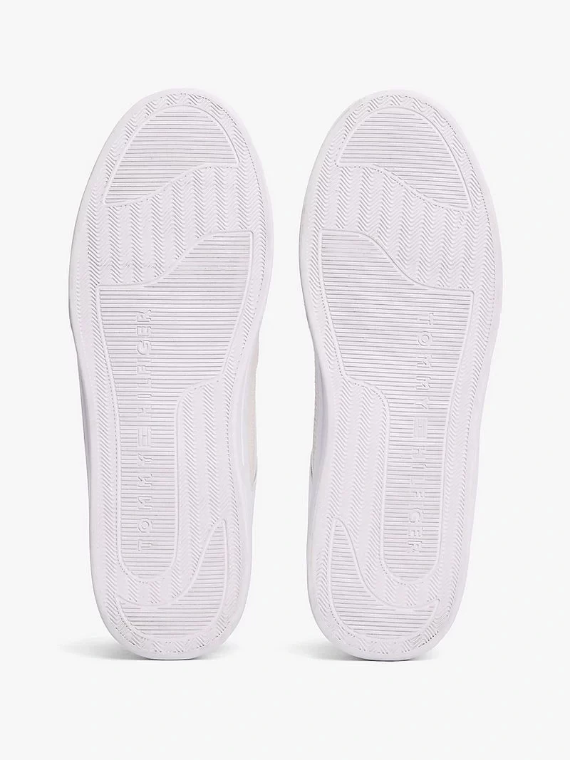 Tommy Hilfiger  Kadın Metalik Logolu  Sneaker