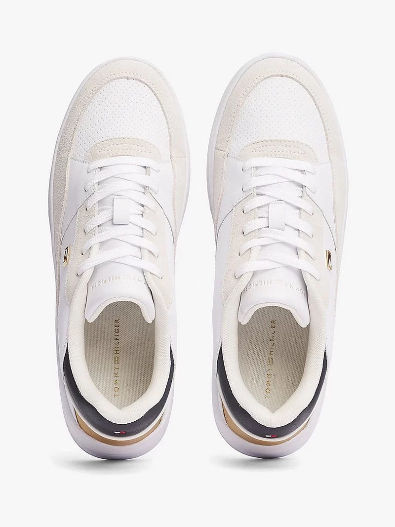 Tommy Hilfiger  Kadın Metalik Logolu  Sneaker