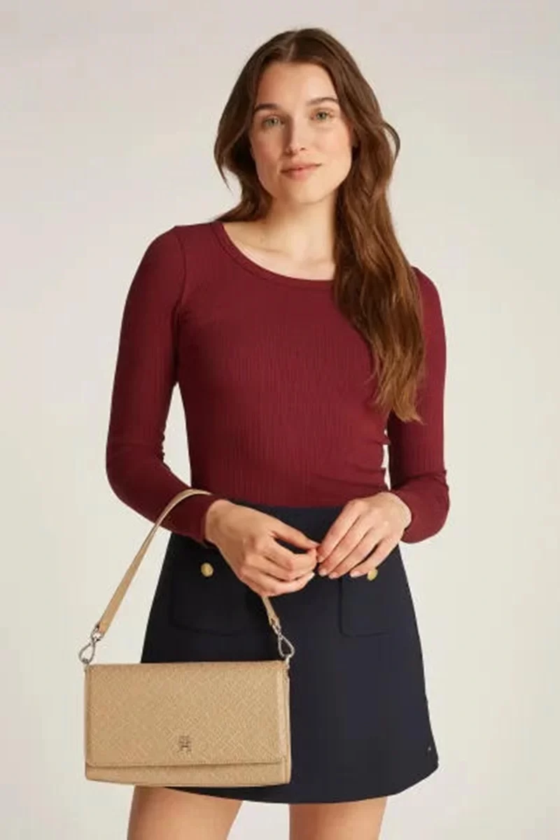 Tommy Hilfiger Kadın Kahverengi Omuz Çantası