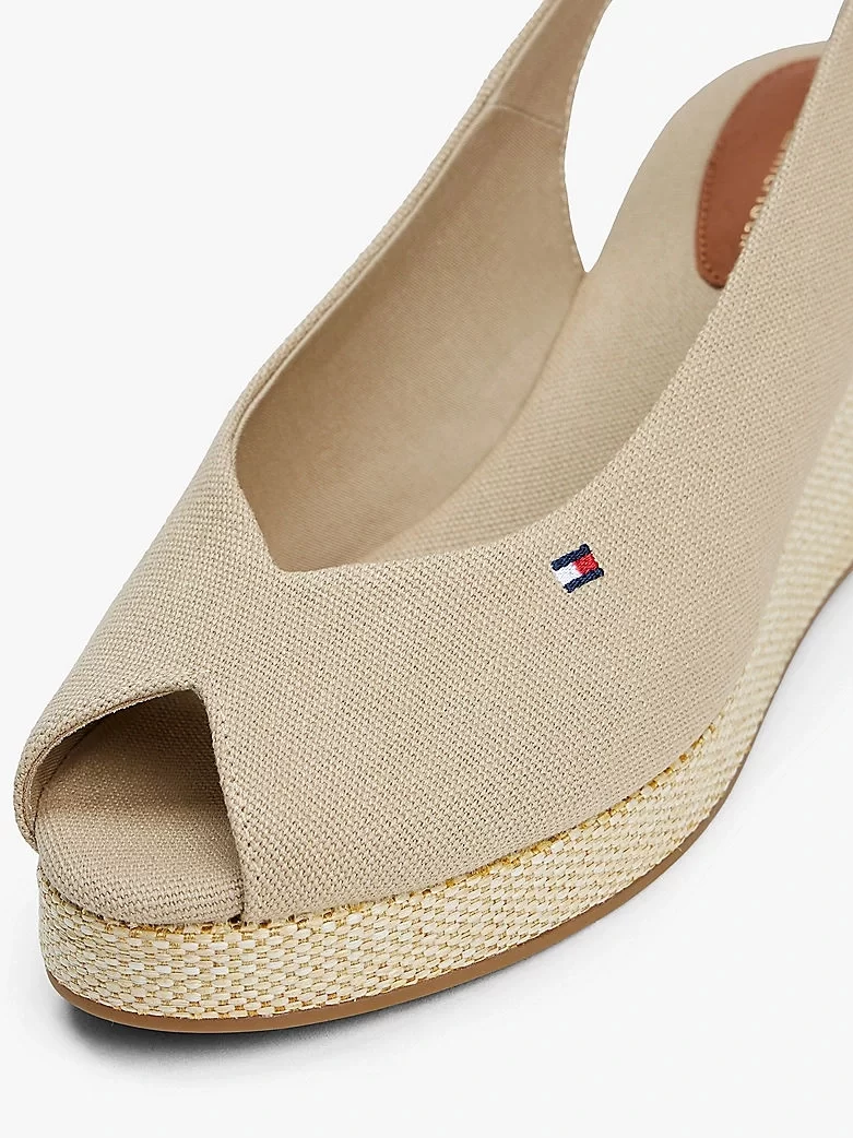Tommy Hilfiger Kadın Canvas Slingback  Espadril Sandalet