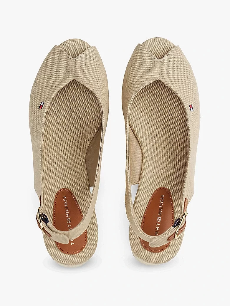 Tommy Hilfiger Kadın Canvas Slingback  Espadril Sandalet