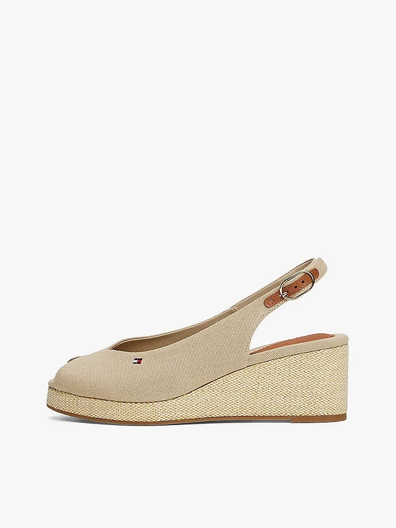 Tommy Hilfiger Kadın Canvas Slingback  Espadril Sandalet