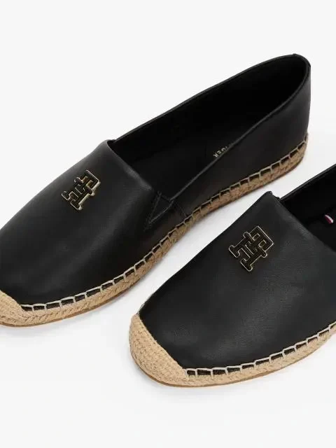 Tommy Hilfiger Kadın  Deri  Siyah Babet