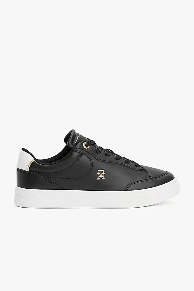 Tommy Hilfiger Kadın Essential Chic Court  Siyah Sneaker