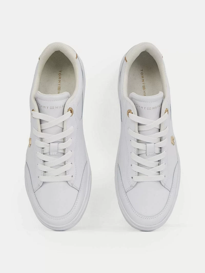 Tommy Hilfiger Kadın Essential Chic Court  Beyaz Sneaker