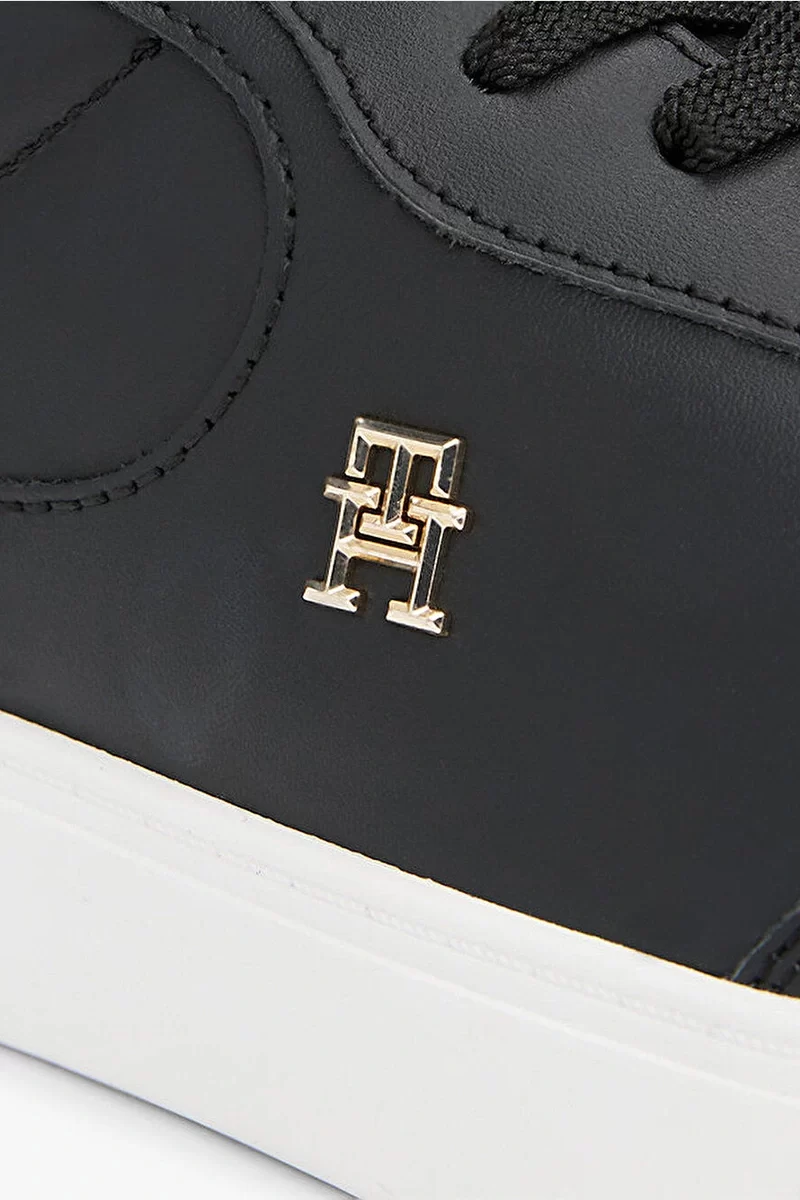 Tommy Hilfiger Kadın Essential Chic Court  Siyah Sneaker