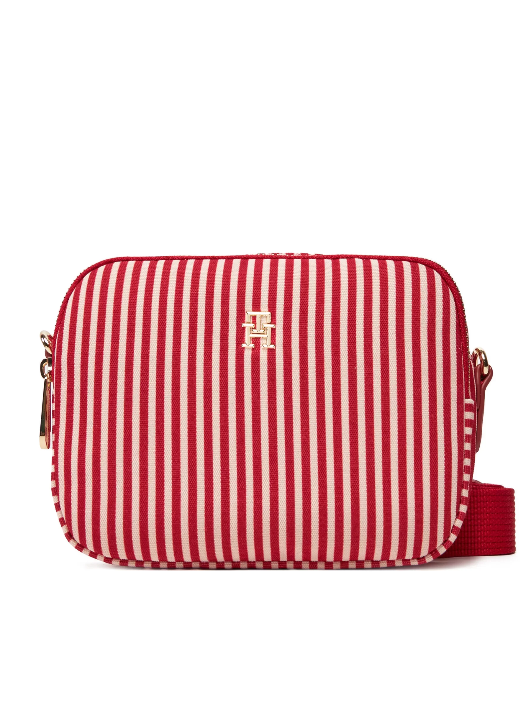 Tommy Hilfiger Kadın  Kırmızı TH Monogram Çanta