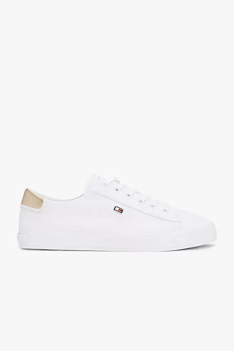 Tommy Hilfiger Kadın Kanvas Bağcıklı Sneaker