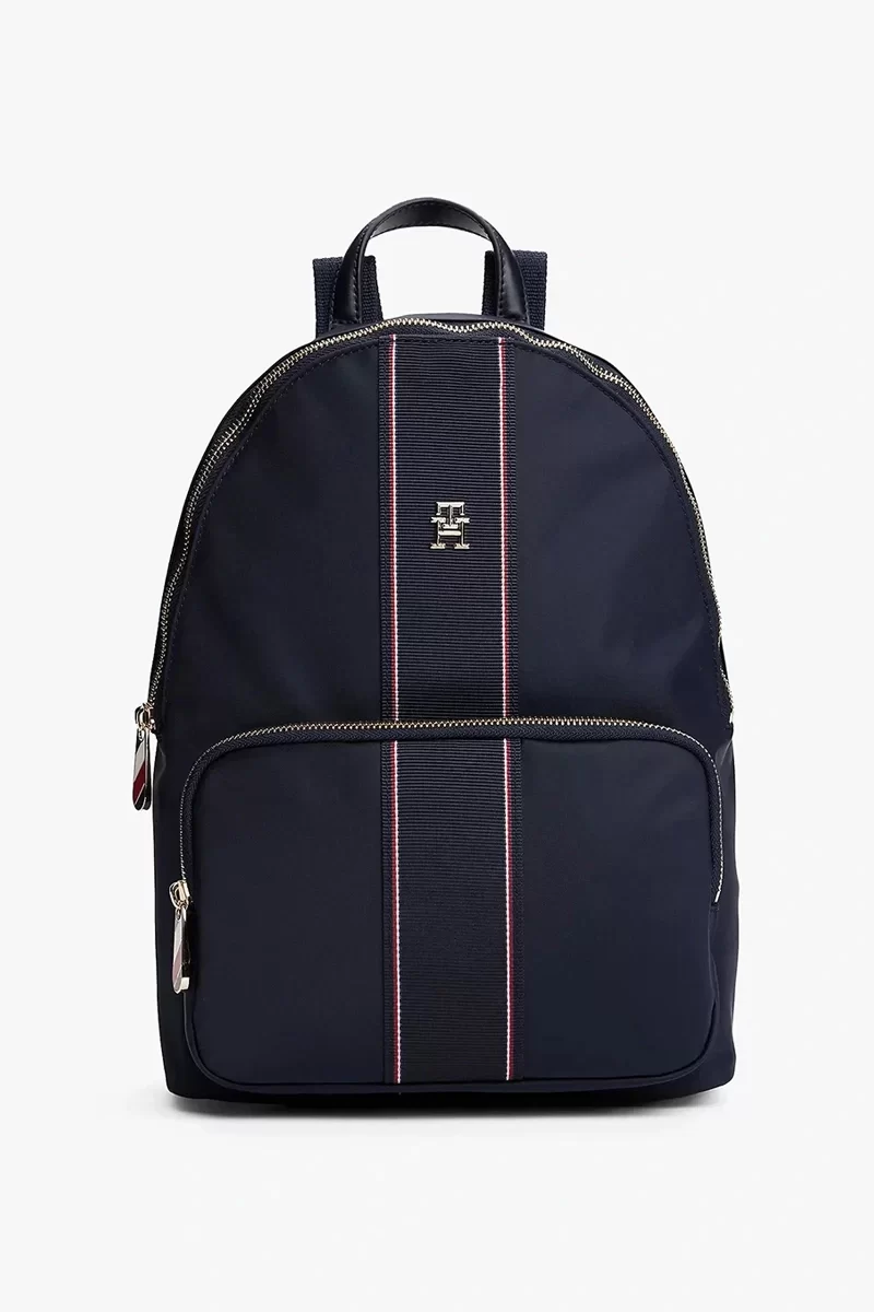 Tommy Hilfiger Kadın Logolu Lacivert Sırt Çantası