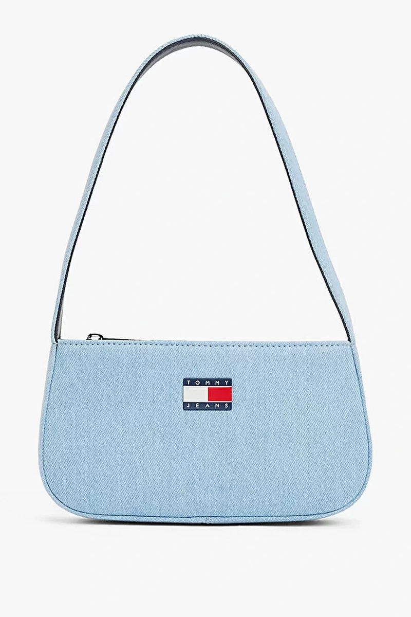 Tommy Hilfiger Kadın Mavi Essential Denim Omuz Çantası