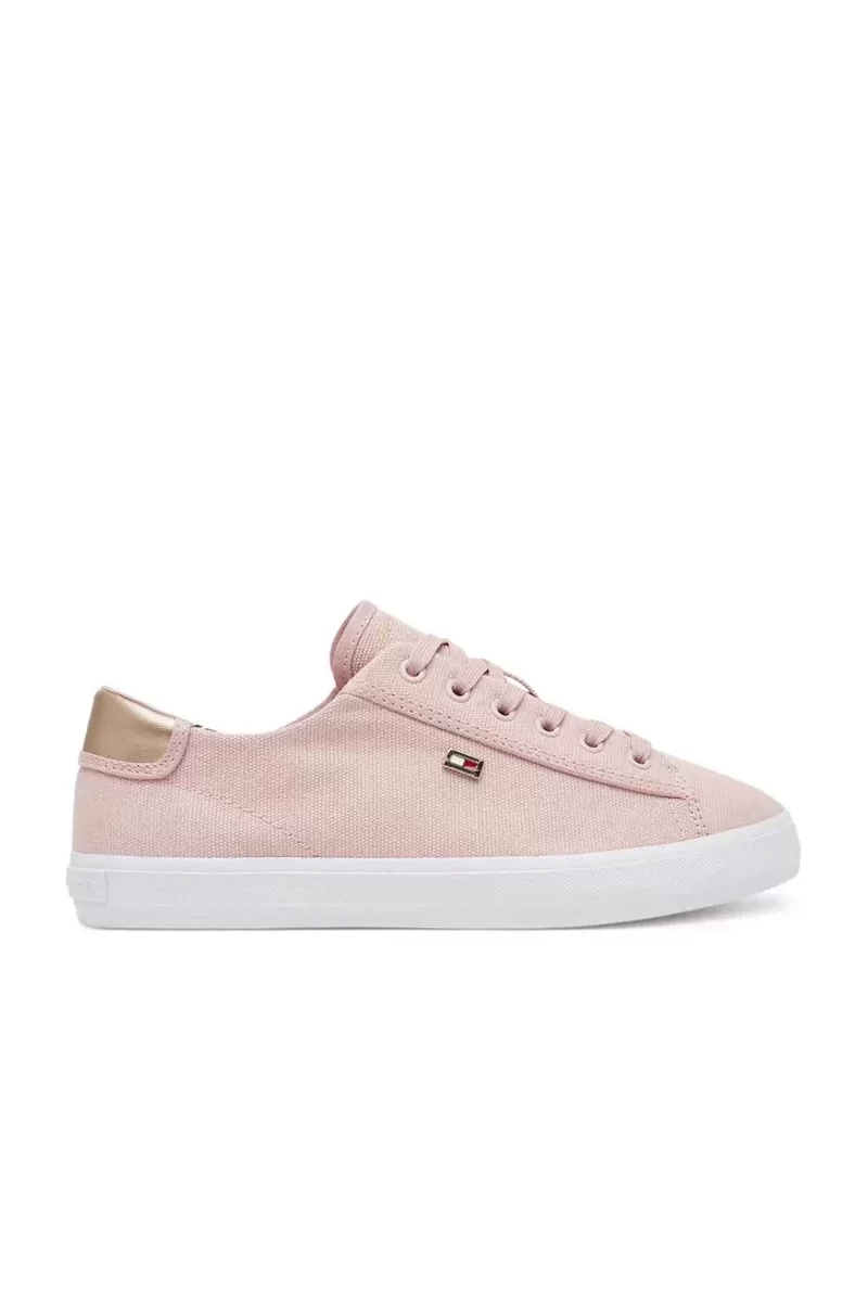 Tommy Hilfiger Kadın Pembe  Logolu Sneaker