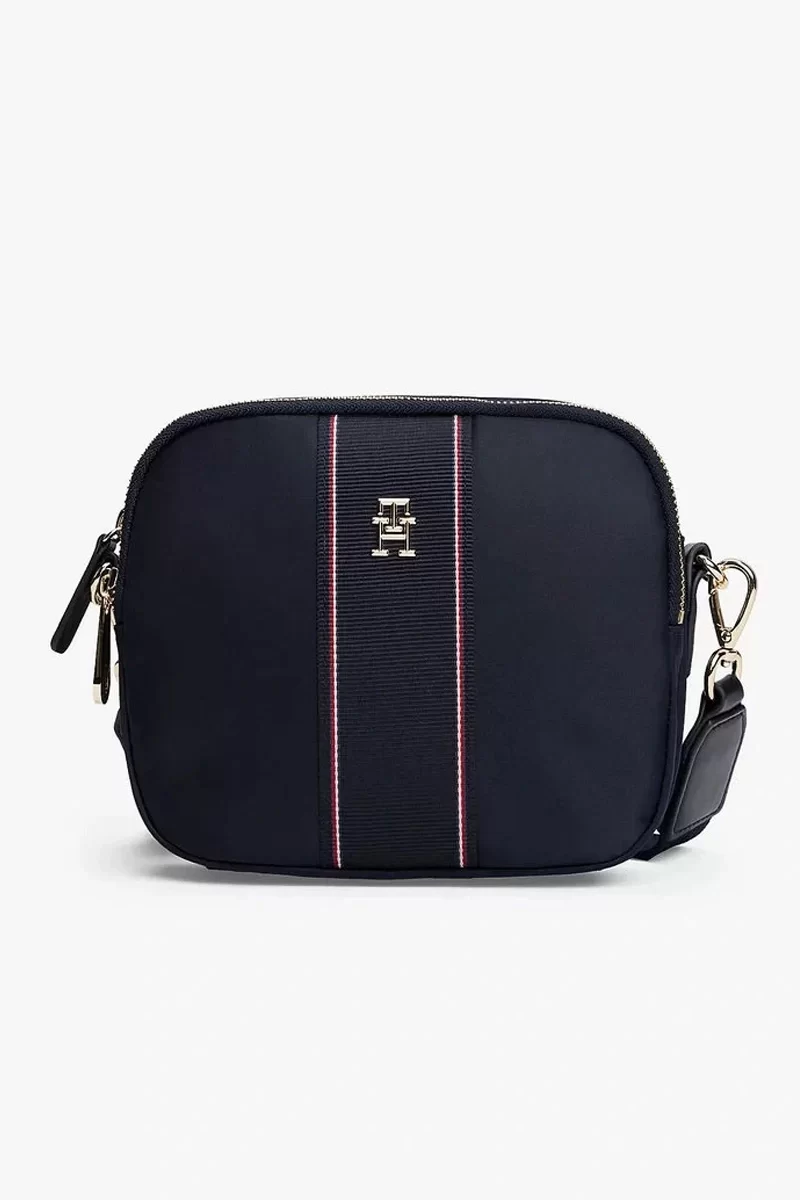 Tommy Hilfiger Kadın TH Monogram Çapraz Askılı Kamera Çanta