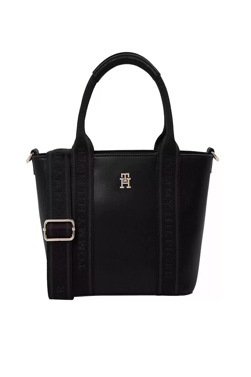 Tommy Hilfiger Kadın TH Monogram Siyah Çanta