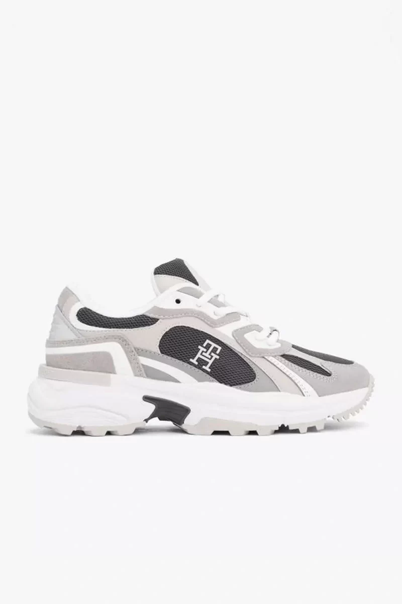 Tommy Hilfiger Kadın Tonal Kalın  Gri Sneaker