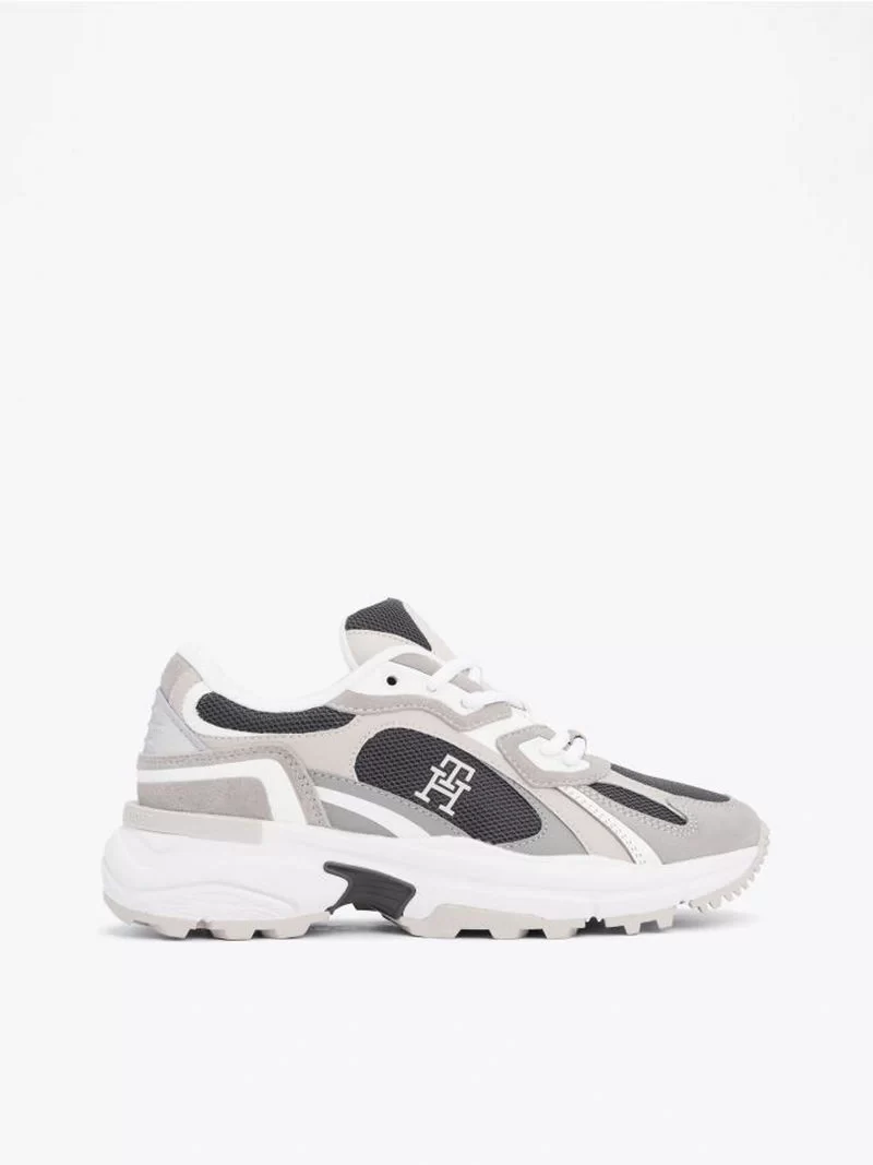 Tommy Hilfiger Kadın Tonal Kalın  Gri Sneaker