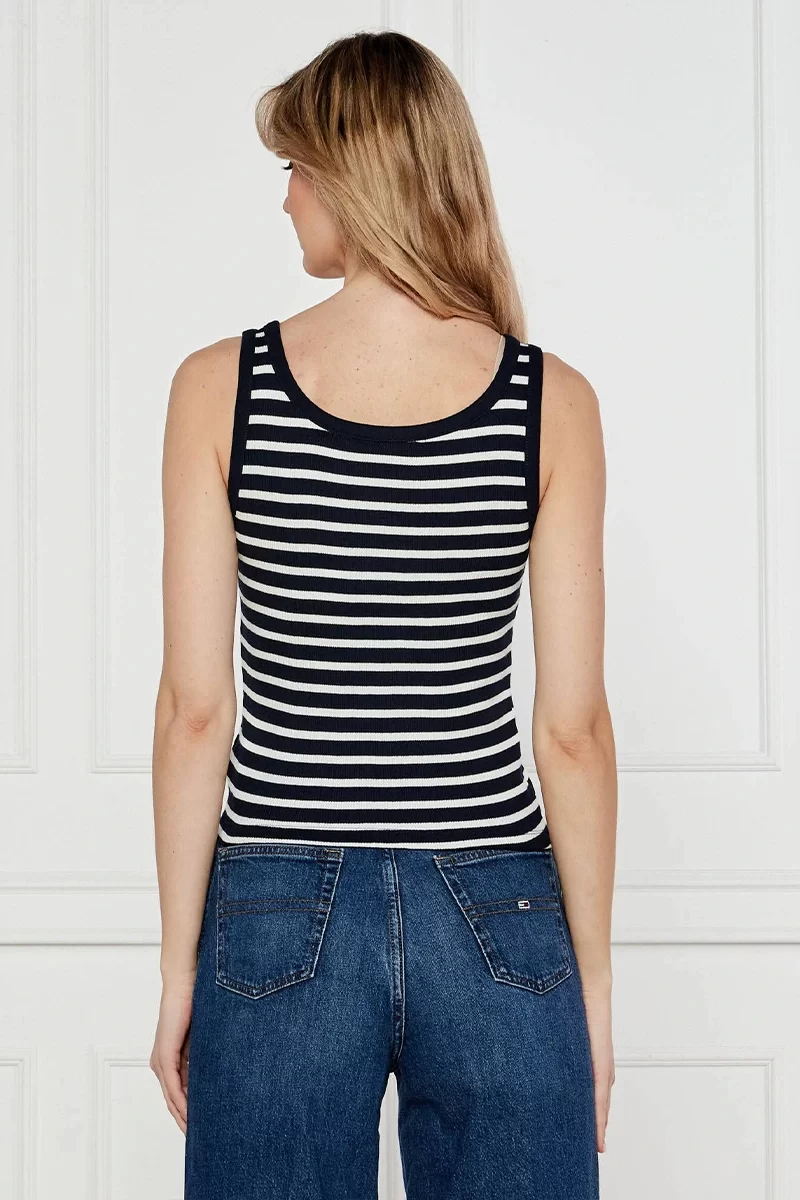 Tommy Hilfiger Kadın  Yuvarlak Yaka Lacivert Atlet