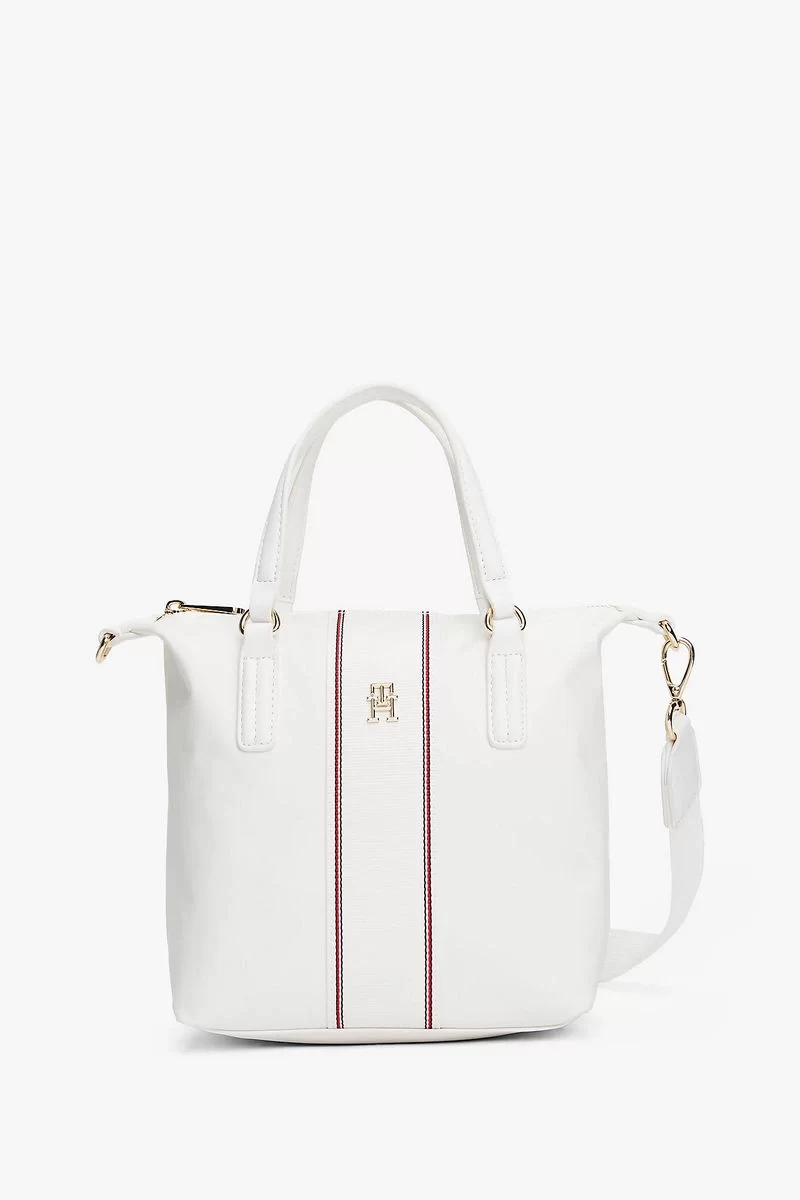 Tommy Hilfiger Kadın  Çapraz Askılı  Krem Tote Çanta