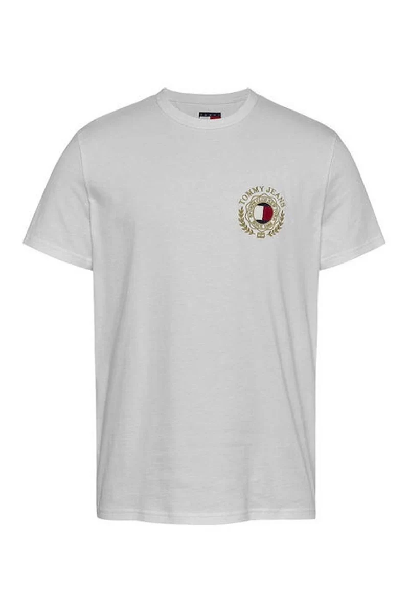 Tommy Hilfiger Logolu Beyaz Siyah T-Shirt