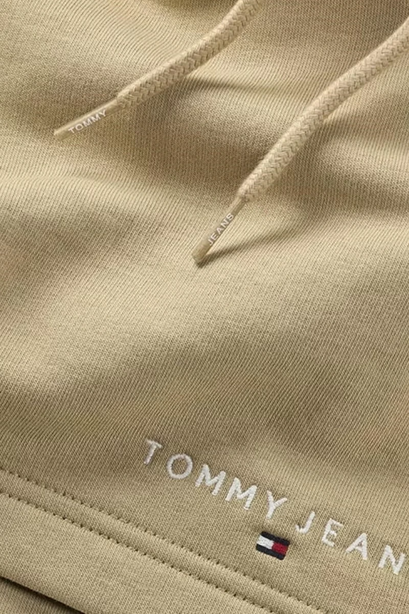 Tommy Hilfiger Logolu Erkek Bej Sweat Şort