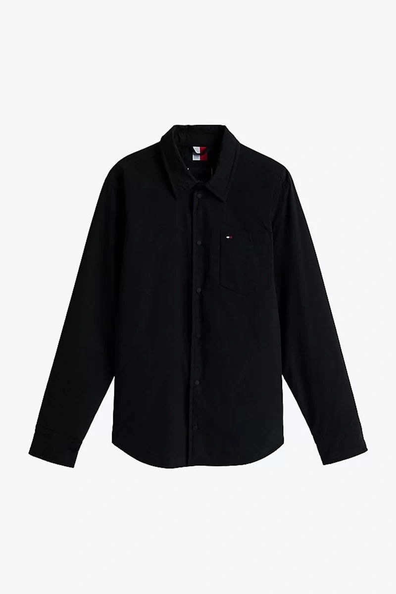 Tommy Hilfiger Logolu Erkek Siyah Ceket