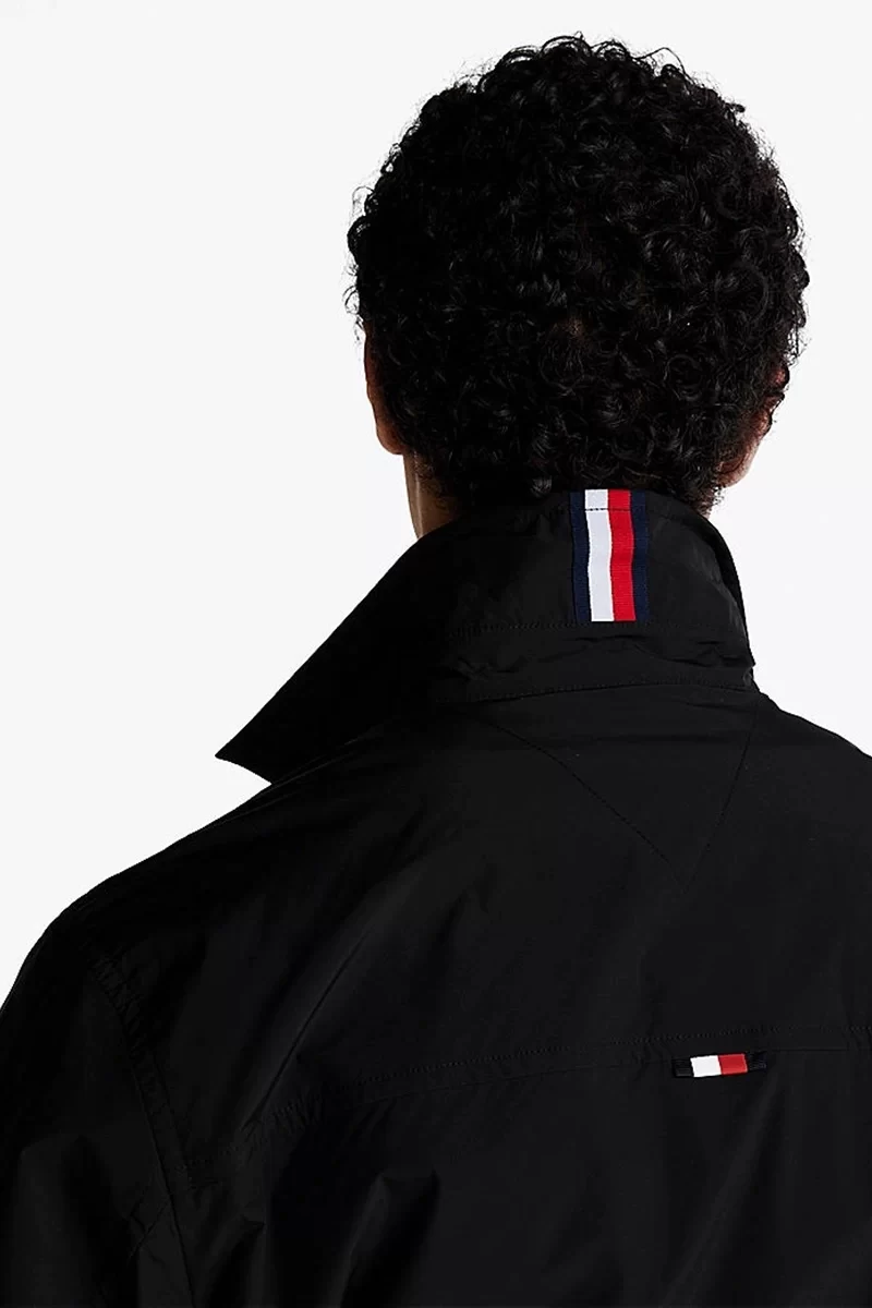 Tommy Hilfiger Logolu Erkek Siyah Ceket