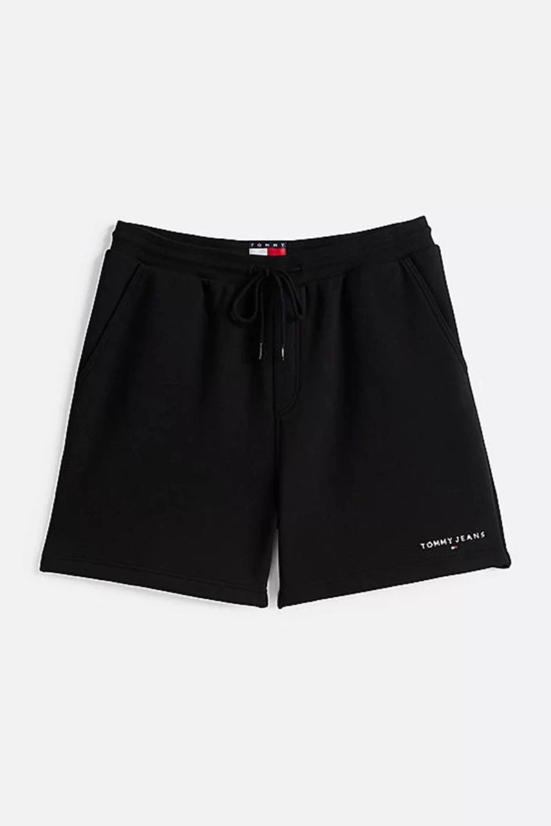 Tommy Hilfiger Logolu Erkek Siyah Sweat Şort