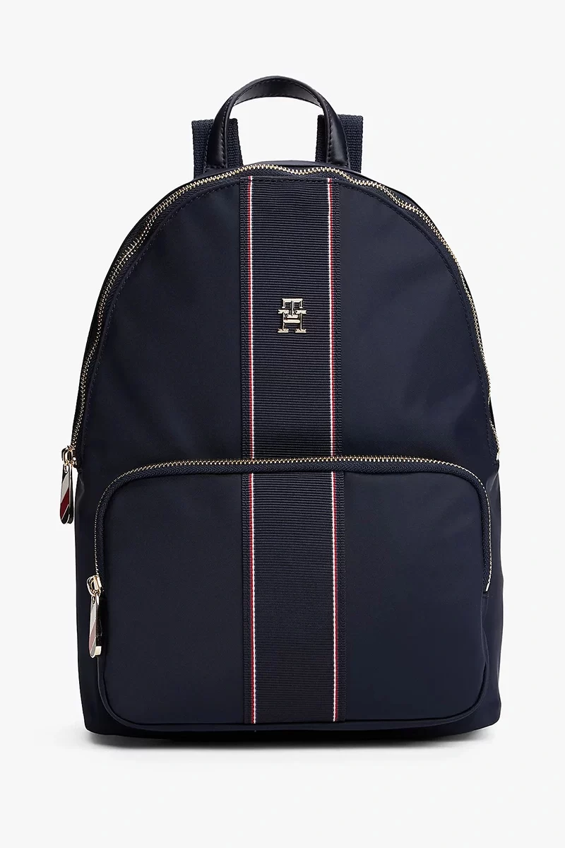 Tommy Hilfiger Kadın Logolu Lacivert Sırt Çantası
