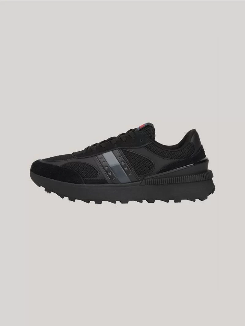 Tommy Hilfiger Erkek  Renk Bloklu Siyah Sneaker