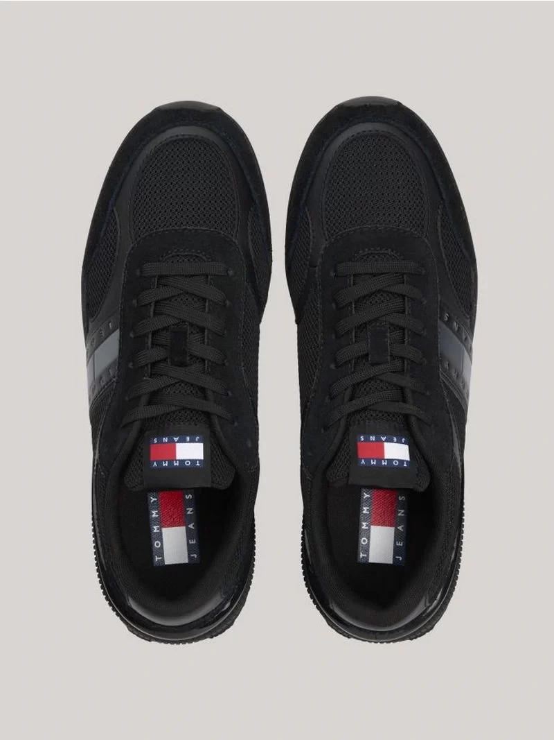 Tommy Hilfiger Erkek  Renk Bloklu Siyah Sneaker